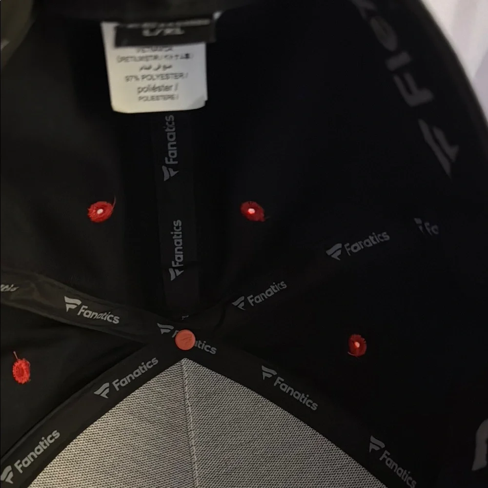 Detroit Red Wings Black and Red Cap NWT size L/XL - Picture 3 of 12